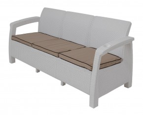 Диван Yalta Premium Sofa 3 Set (Ялта) белый (+подушки под спину) в Пойковском - poikovskii.mebel-74.com | фото