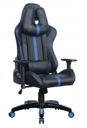 Кресло компьютерное BRABIX "GT Carbon GM-120" (черное/синее) 531930 в Пойковском - poikovskii.mebel-74.com | фото