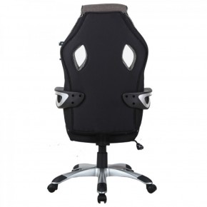 Кресло компьютерное BRABIX Techno GM-002 (ткань) черное/серое, вставки белые (531815) в Пойковском - poikovskii.mebel-74.com | фото