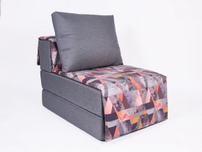 Кресло-кровать бескаркасное Харви (серый-сноу манго) в Пойковском - poikovskii.mebel-74.com | фото