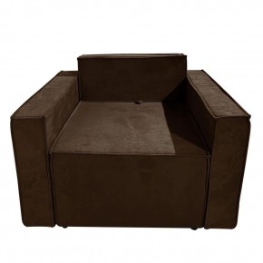 Кресло-кровать Принц КК1-ВК (велюр коричневый) в Пойковском - poikovskii.mebel-74.com | фото