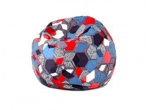Кресло-мешок Мяч M (Geometry Slate) в Пойковском - poikovskii.mebel-74.com | фото