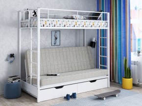 Кровать двухъярусная с диваном "Мадлен-ЯЯ" с ящиками в Пойковском - poikovskii.mebel-74.com | фото