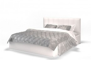 Кровать Элен 1600 + основание с ПМ (Vega white) белый в Пойковском - poikovskii.mebel-74.com | фото