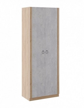 Шкаф 2 двери Глэдис М22 (Дуб Золотой/Цемент светлый) в Пойковском - poikovskii.mebel-74.com | фото