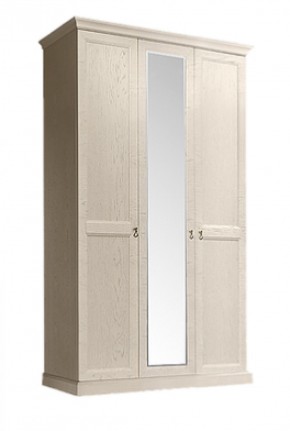 Шкаф 3-х дверный (с зеркалом) для платья и белья Венеция дуб седан (ВНШ1/3) в Пойковском - poikovskii.mebel-74.com | фото